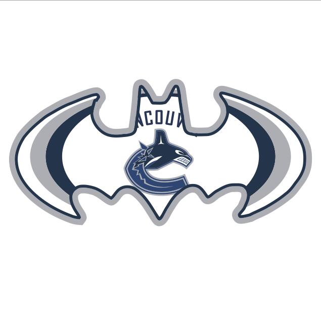 Vancouver Canucks Batman Logo fabric transfer